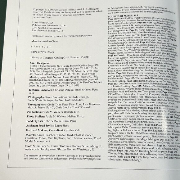 Treasury Of Christmas: Cooking Crafts And Gifts Hardcover Book By Publications I - Picture 5 of 11